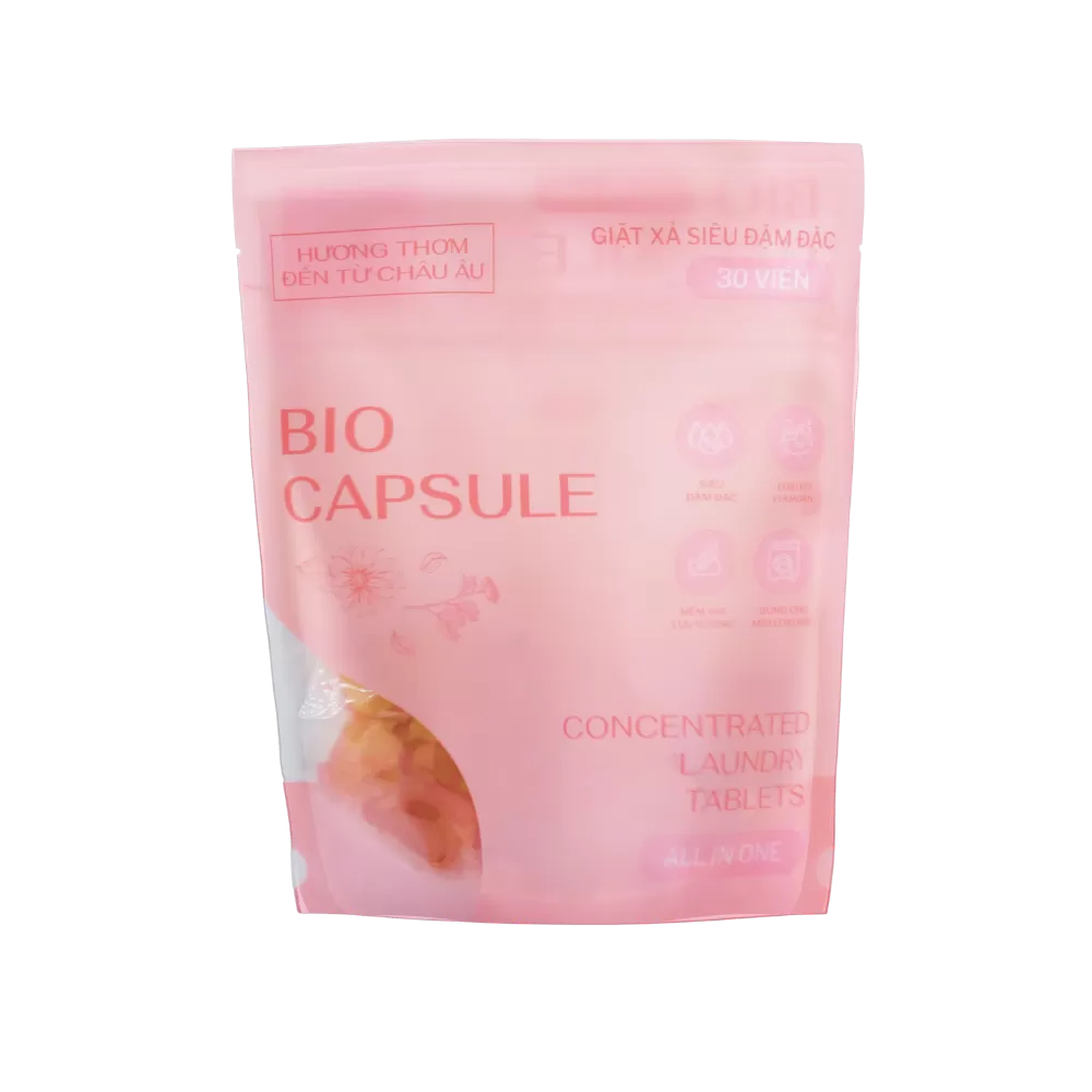 Mua 1 Túi Giặt Xả BioCapsule 30 viên KÉP tặng: - 1 Túi Giặt Xả BioCapsule 30 viên KÉP