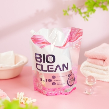 Nước giặt xả All in One Bio Clean Hồng